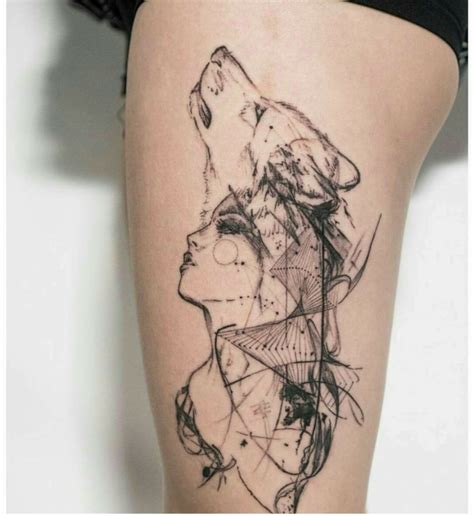 tatuajes para mujeres lobos|Tatuajes femeninos lobos